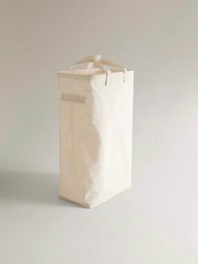 Zara Home Linen Laundry Hamper